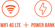 4g and power bank logo
